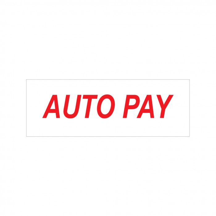 Auto Pay Stock Stamp 4911/114 38x14mm
